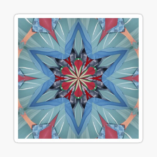 Paper Star Blue Sticker