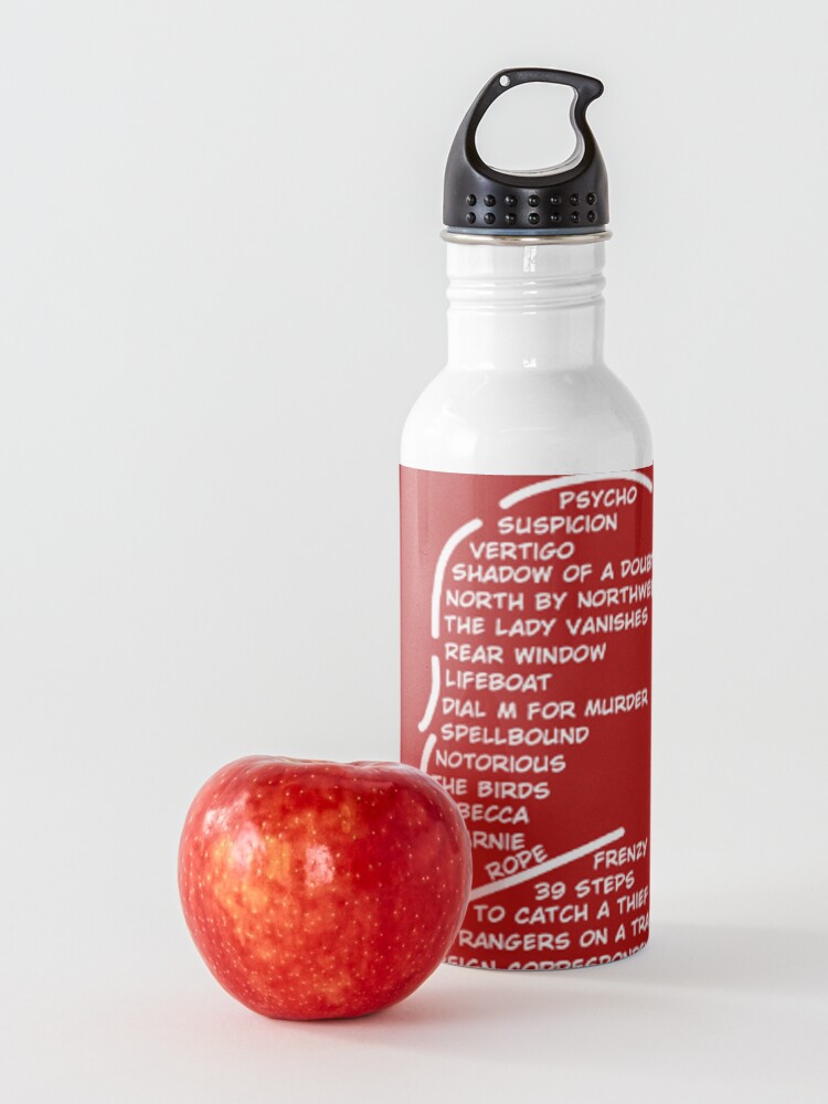 Alternate view of Master of Suspense in Red Water Bottle