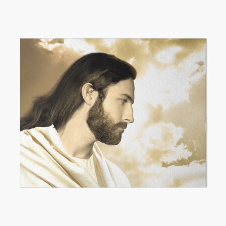 Jesus Christ of the Bible Art Board Print