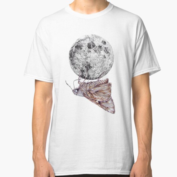 In which a moth is enticed by the light of the moon Classic T-Shirt