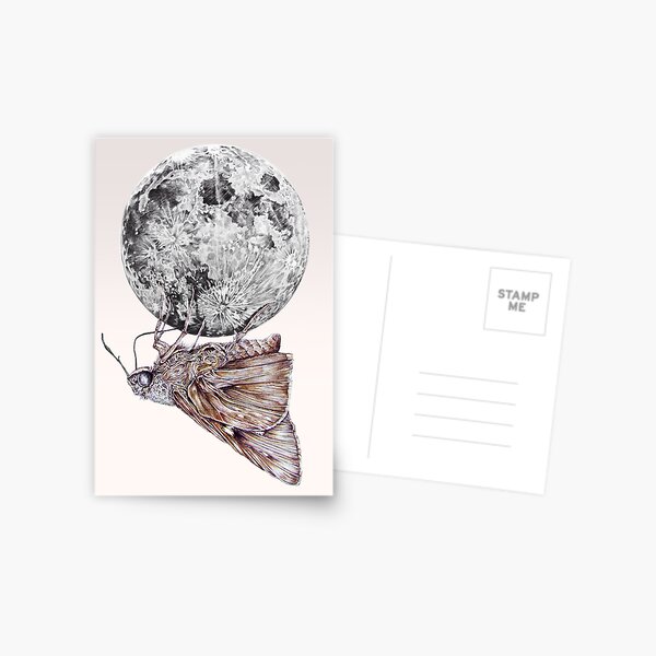 Item preview, In which a moth is enticed by the light of the moon designed and sold by jamesormiston.
