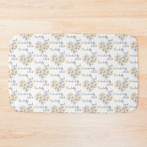 Item preview, Fearfully and Wonderfully Made w/ Floral Heart designed and sold by oliviajean30.