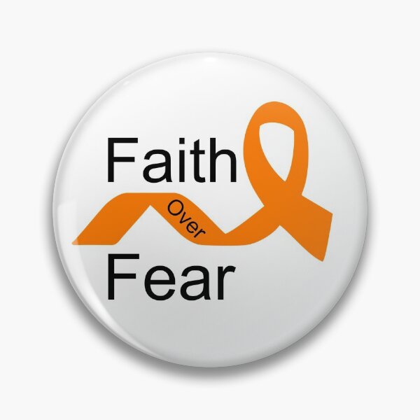 Item preview, Faith Over Fear - Orange Ribbon designed and sold by sinsvirtues.