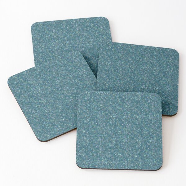 Teal splatter paint Coasters (Set of 4)