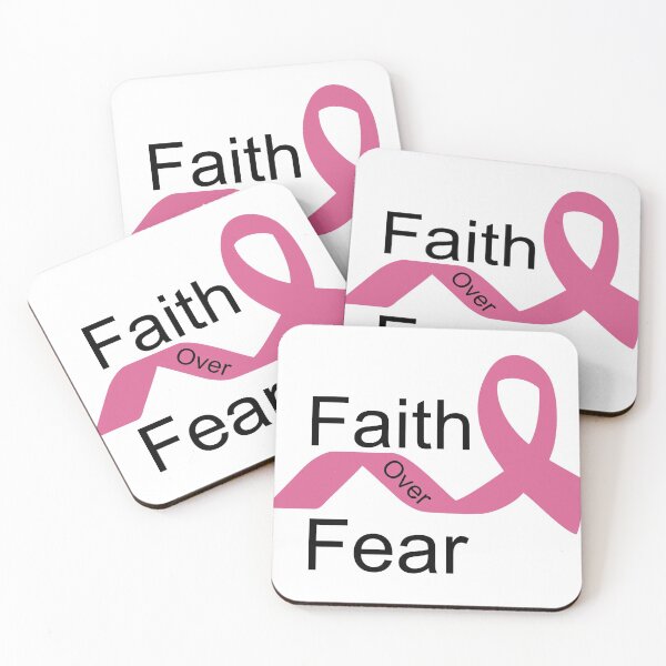 Item preview, Faith Over Fear - Pink Ribbon designed and sold by sinsvirtues.