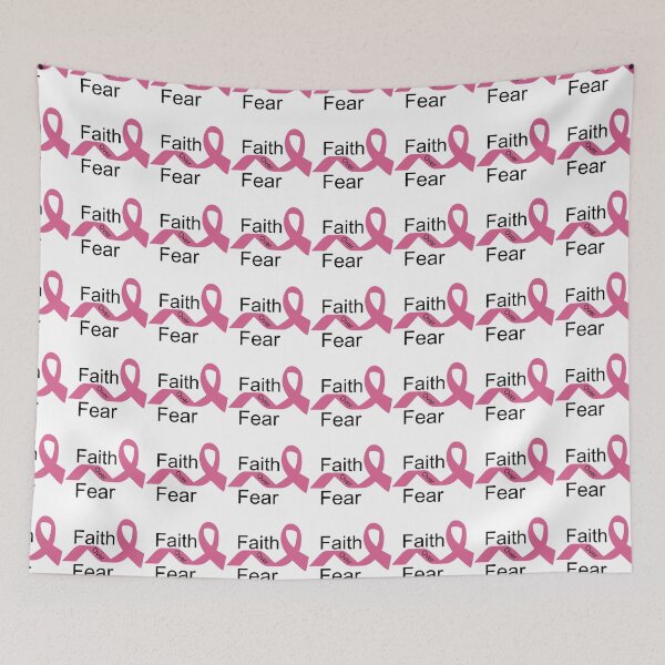 Item preview, Faith Over Fear - Pink Ribbon designed and sold by sinsvirtues.
