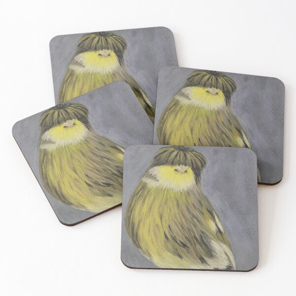 Item preview, Handpainted Bowlcut Canary, never cut your own bangs!! designed and sold by Sarah Hearfield.