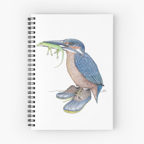Item preview, Kingfisher in duck shoes designed and sold by JimsBirds.