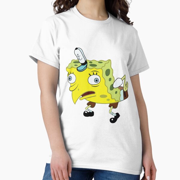 Vista previa del artículo con la obra «Bob Esponja burlándose de meme», diseñado y vendido por JessetheCreator.