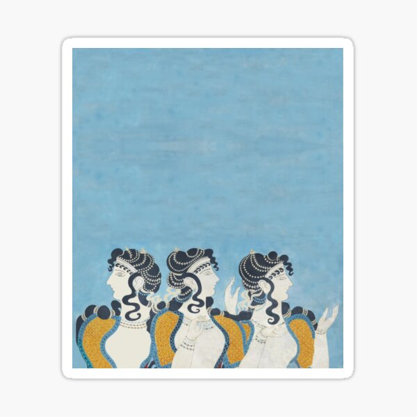 Item preview, Minoan Ladies in Blue fresco after Emile Gilliéron designed and sold by WillowNox7.
