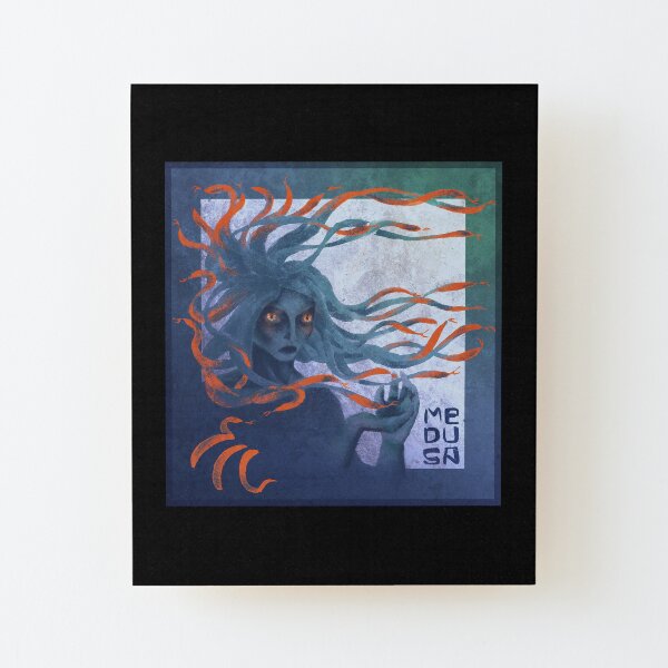 Medusa the Gorgon Wood Mounted Print