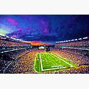 Patriots Gillette Stadium Foxborough Massachusetts New England Patriots Football Stadium Painting Poster By Theowestlake Redbubble