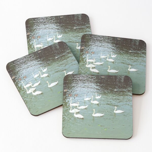 Item preview, Swans a 'Swimming. designed and sold by Margaret Stevens.