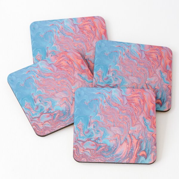 Item preview, Red and Blue Abstract Pattern designed and sold by Lemon  Merch.