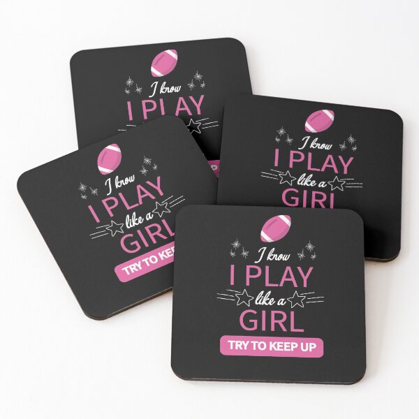 Item preview, I know I play like a girl try to keep up designed and sold by Merch By ika.