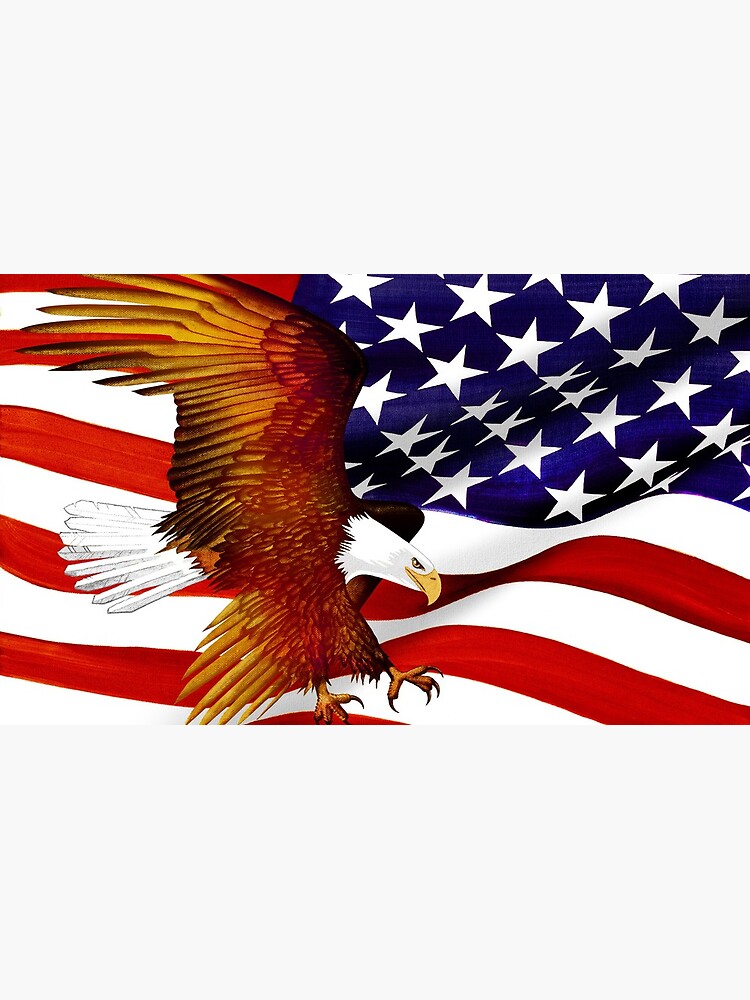 Thumbnail 6 of 6, Coffee Mug, American Flag and Eagle - Oil on Canvas designed and sold by RickSchroeppel.