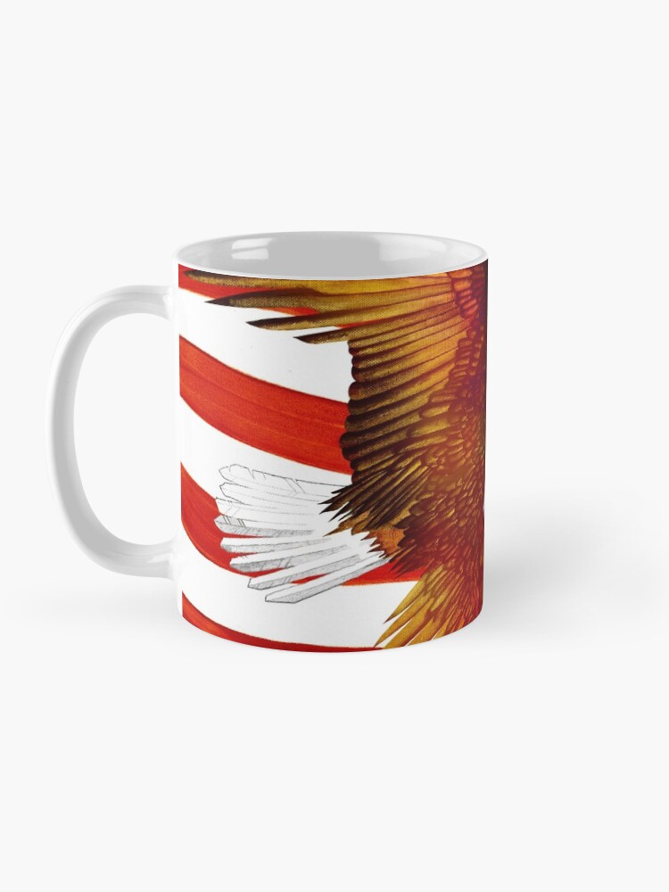 Thumbnail 3 of 6, Coffee Mug, American Flag and Eagle - Oil on Canvas designed and sold by RickSchroeppel.