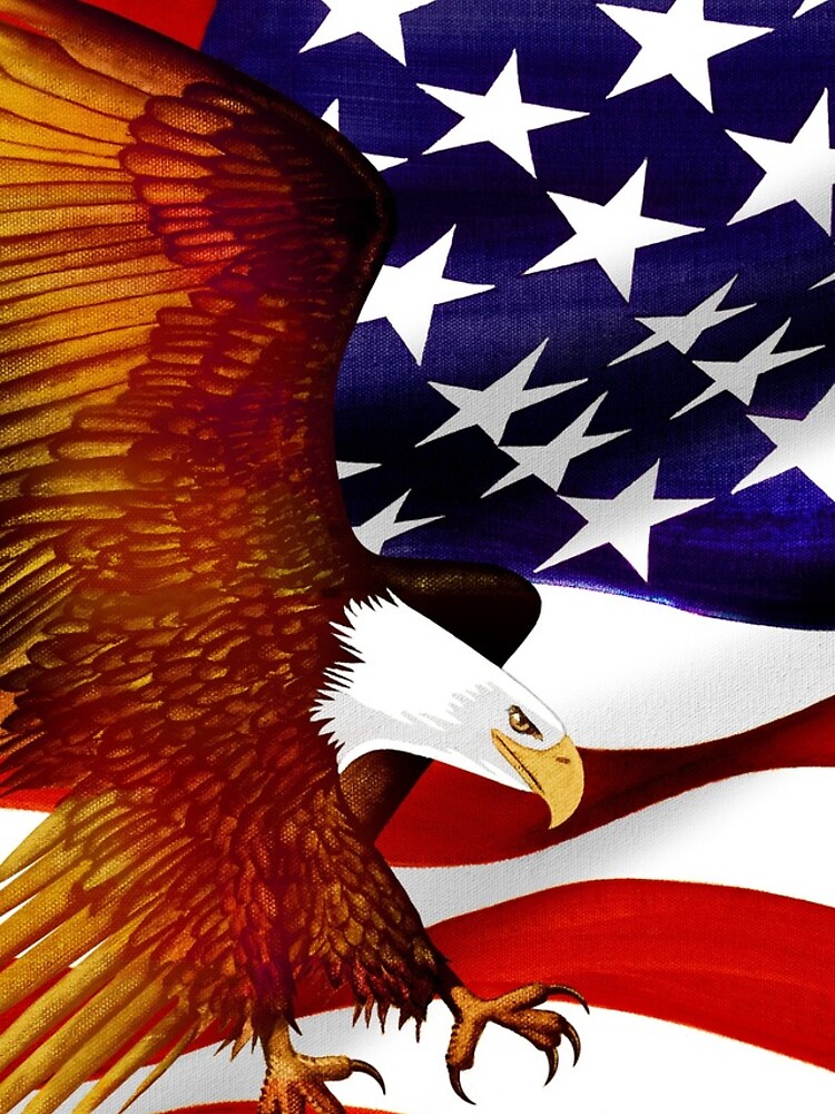 Thumbnail 4 of 4, iPhone Case, American Flag and Eagle - Oil on Canvas designed and sold by RickSchroeppel.
