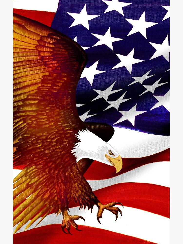 Thumbnail 4 of 4, Samsung Galaxy Phone Case, American Flag and Eagle - Oil on Canvas designed and sold by RickSchroeppel.