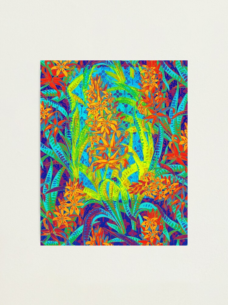 Alternate view of Floral Colorful Pattern Photographic Print