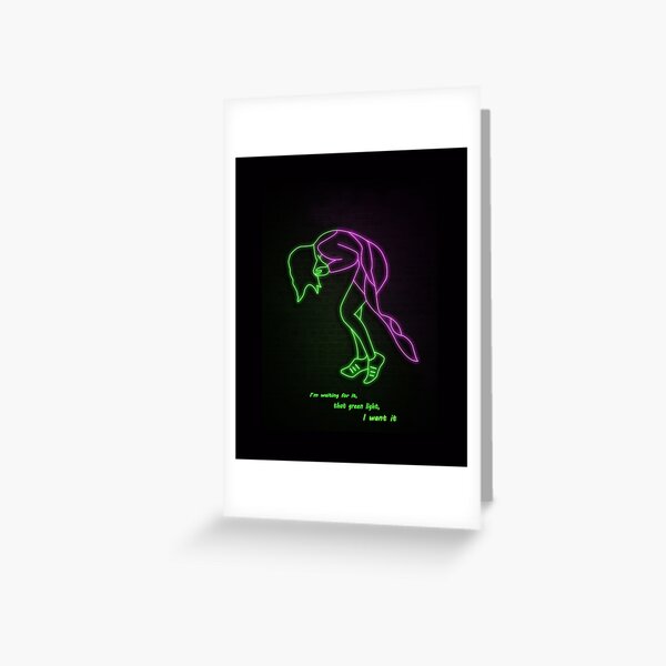 Wild And Fluorescent Lorde Lyrics Greeting Card By Theartoflove Redbubble