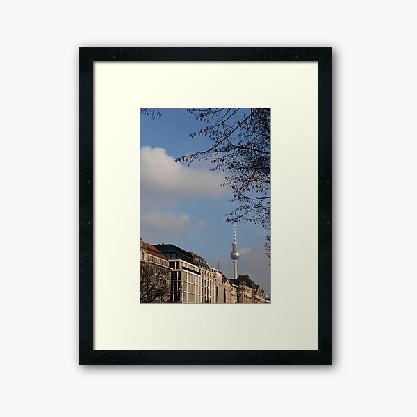 Fernsehturmled Framed Art Print
