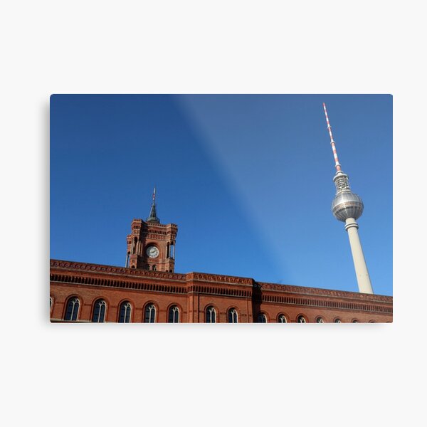 Brick and steel Metal Print