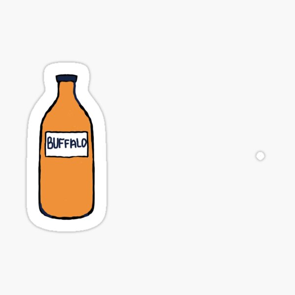 Item preview, Buffalo Sauce Bottle designed and sold by TheOffbeatWorm.