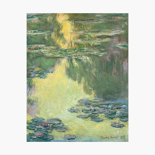 Claude Monet - Water Lilies - Yellow & Green Photographic Print