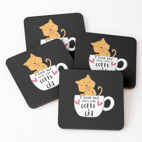 Item preview, A Good Day Start With Coffe And Cat designed and sold by Merch By ika.