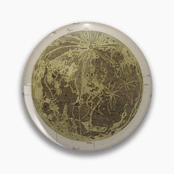 Item preview, Vintage Lunar Map designed and sold by BlueSpecsStudio.