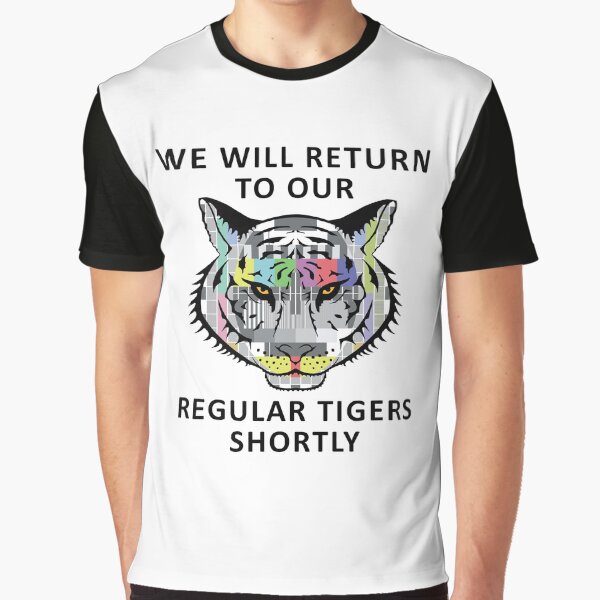 Test Pattern Tiger Graphic T-Shirt