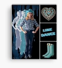 Dance series - Line Dance Leinwanddruck