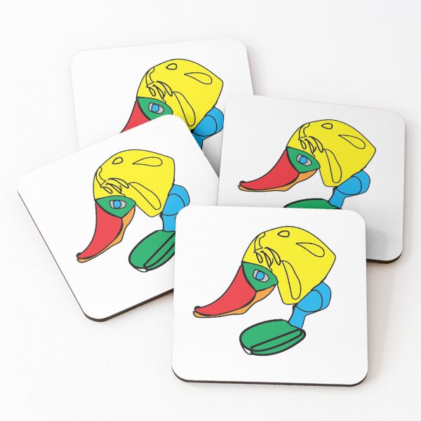 Item preview, The Smiley Duck with Yellow Hair, TeresaTown at Redbubble 2020 designed and sold by Mark Stansberry.