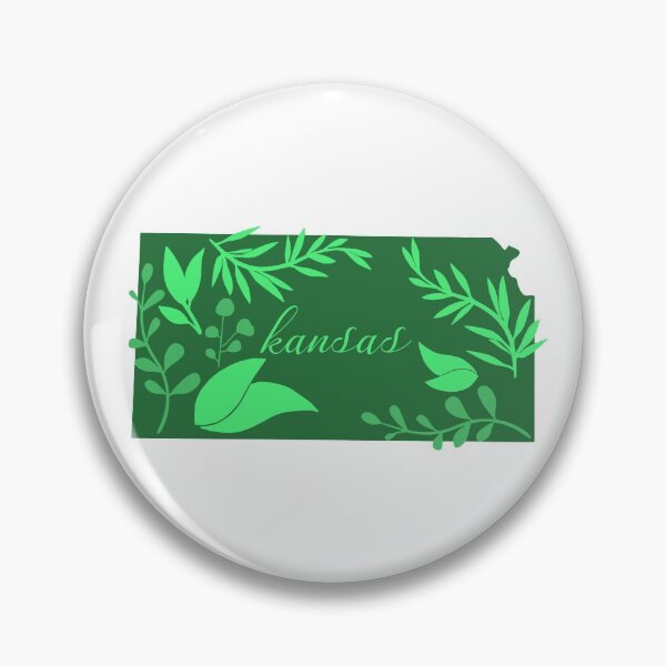 Item preview, Green Leaves Forest Garden State of Kansas yellow background designed and sold by Ella's  Doodles And Designs.