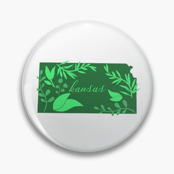 Item preview, Green Leaves Forest Garden State of Kansas black background designed and sold by Ella's  Doodles And Designs.