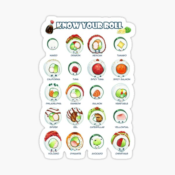 Know Your Roll - Cute Educational Sushi Sticker