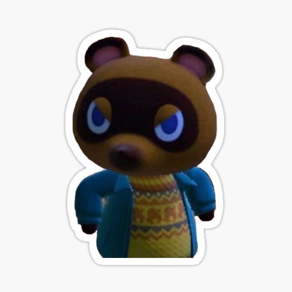 angry tom nook Sticker