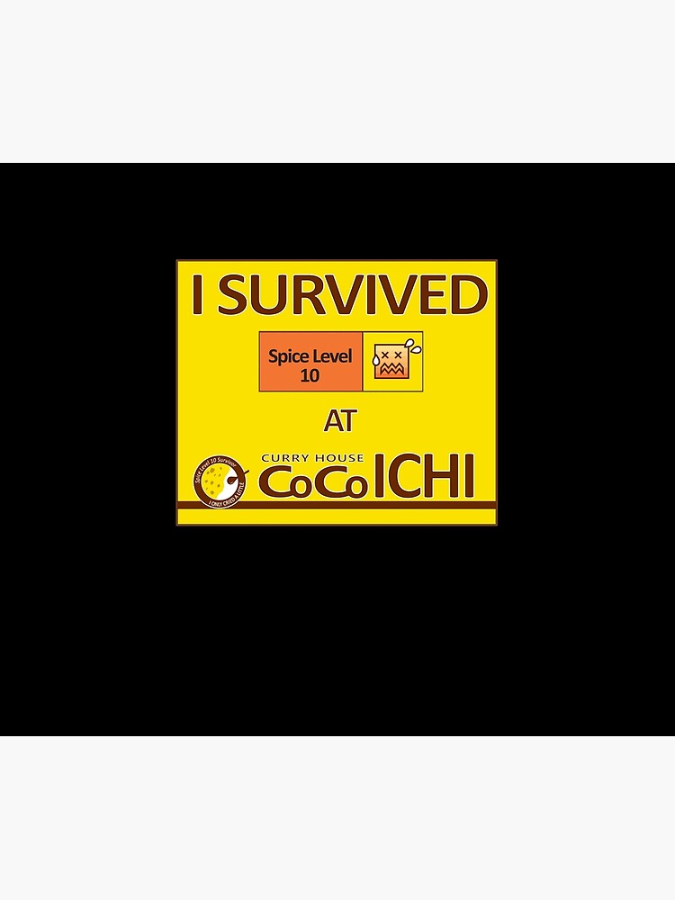 I Survived Level 10 Coco S Curry Coco Ichi Spicy Level 10 Duvet Cover By M Redbubble