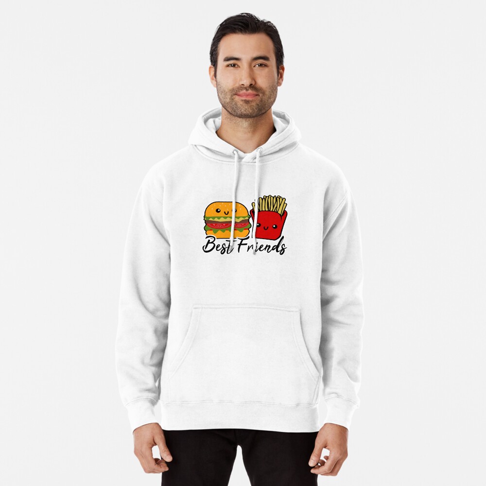 Best friend hoodies burger best sale and fries