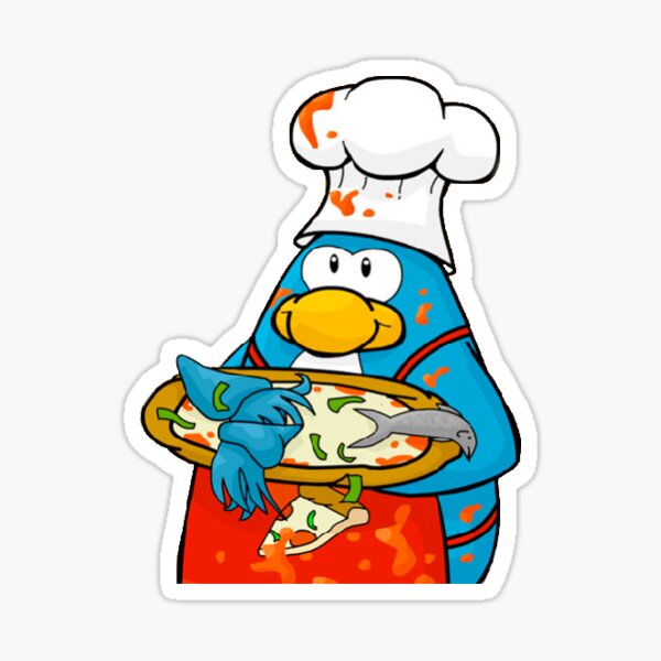 Club Penguin Pizza Mess Cute