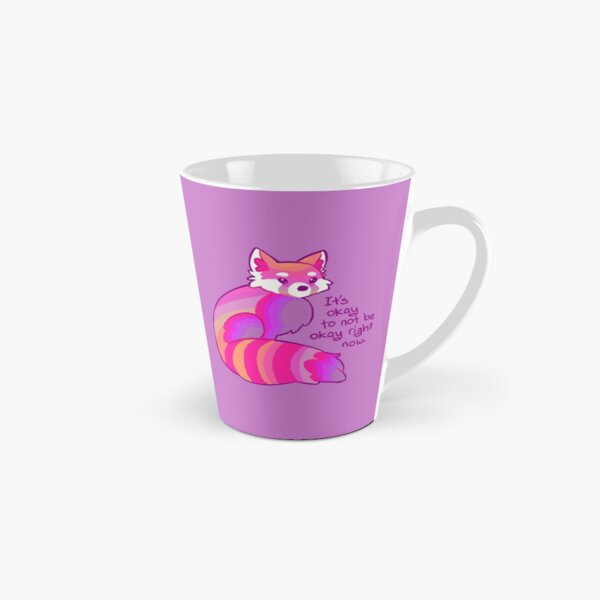 Artikel-Vorschau von "Es ist in Ordnung, jetzt nicht in Ordnung zu sein" Soft Rainbow Red Panda, designt und verkauft von thelatestkate.