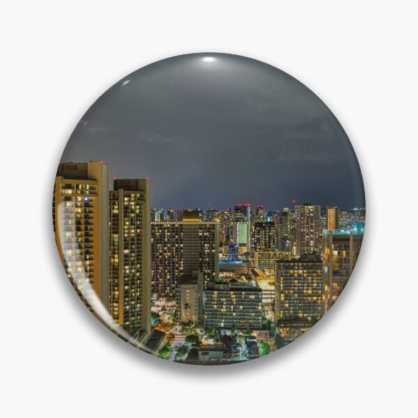 Item preview, HDR - Dark Cloudy Honolulu Night designed and sold by eegibson.