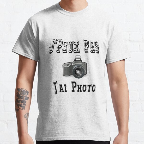 Appareil photo numérique Sketch Hommes T Shirt Photographie Photographe Cadeau
