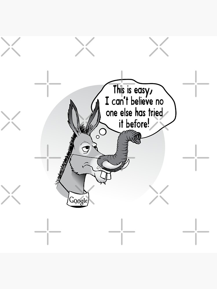 Funny and Goofy Donkey Elephant Nose Animal Joke" Art Board Print by  norman088 | Redbubble