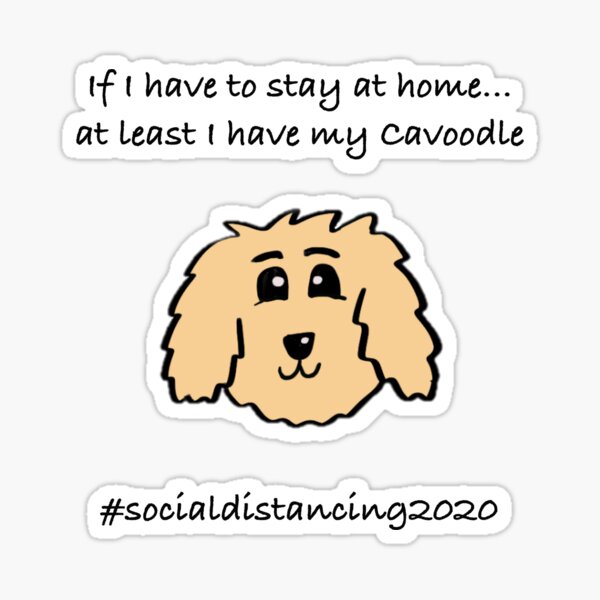 Item preview, Social Distancing Dog designed and sold by OodleWear.