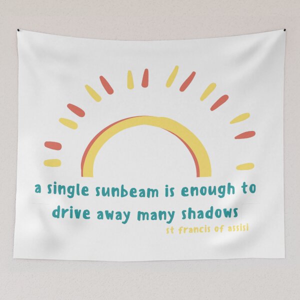 Item preview, A Single Sunbeam is Enough to Drive Away Any Shadows // St Francis of Assisi designed and sold by CarolineTherese.