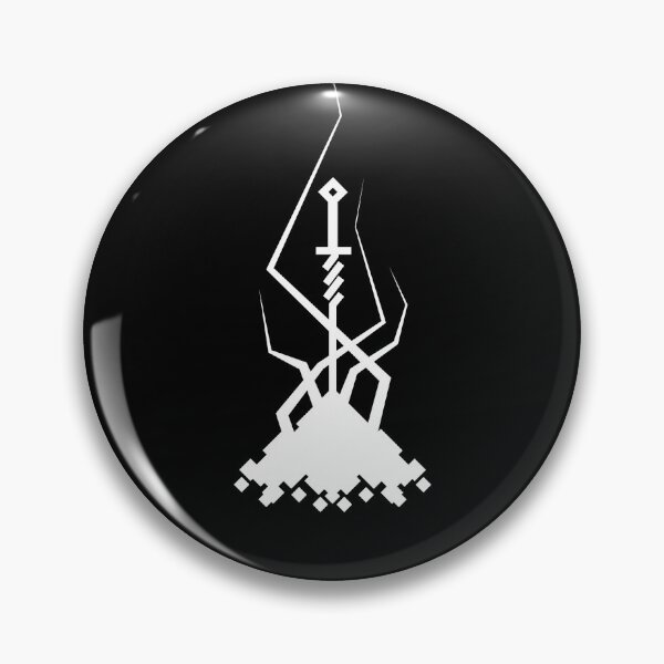 Item preview, Pixelated Sword in Fire - Only White designed and sold by Spectralidax.