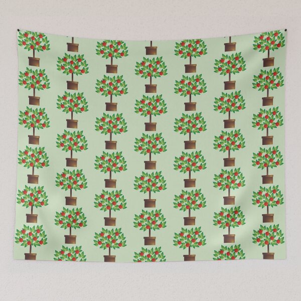 Item preview, Apple Tree Pot Plant Digital Art | Melanie Jensen Illustrations designed and sold by Melanie Jensen.