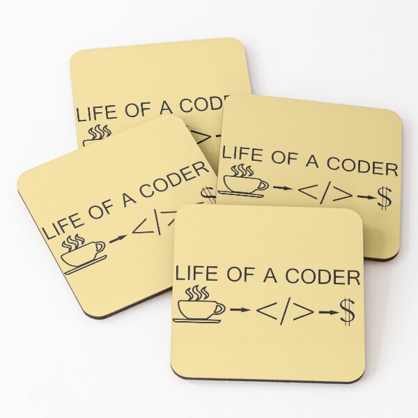 Item preview, LIFE OF A CODER designed and sold by Aclothing.